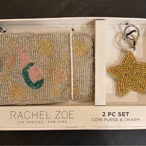 Rachel Zoe Gold and Silver Beaded Purse Set
